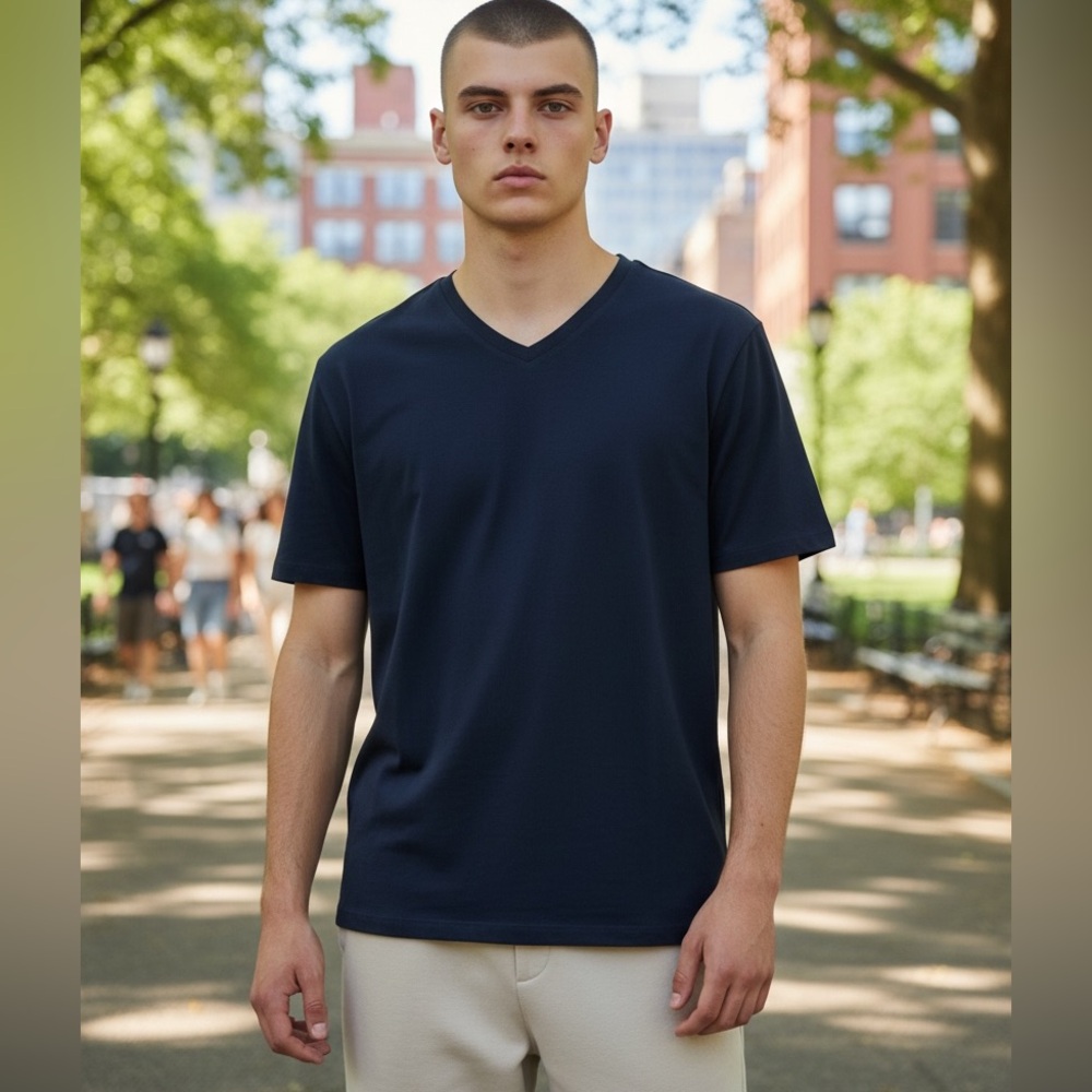 🆕 Amazon Essentials Men's Regular-Fit Short-Sleeve V-Neck T-Shirt Pack of 2